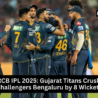 Jos Buttler celebrates after scoring 73* as Gujarat Titans defeat Royal Challengers Bengaluru by 8 wickets in IPL 2025.