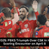 Priyansh Arya celebrates his century as Punjab Kings defeat Chennai Super Kings in IPL 2025 match on April 8