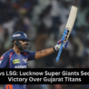 LSG defeats GT by 6 wickets in IPL 2025 match on April 12 at Ekana Cricket Stadium B Ground.
