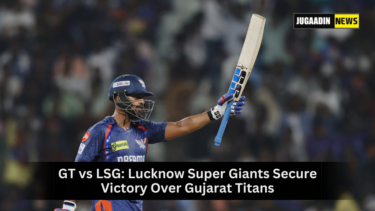 LSG defeats GT by 6 wickets in IPL 2025 match on April 12 at Ekana Cricket Stadium B Ground.