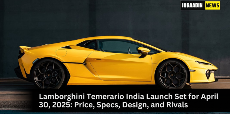 Lamborghini Temerario hybrid supercar front view with LED DRLs