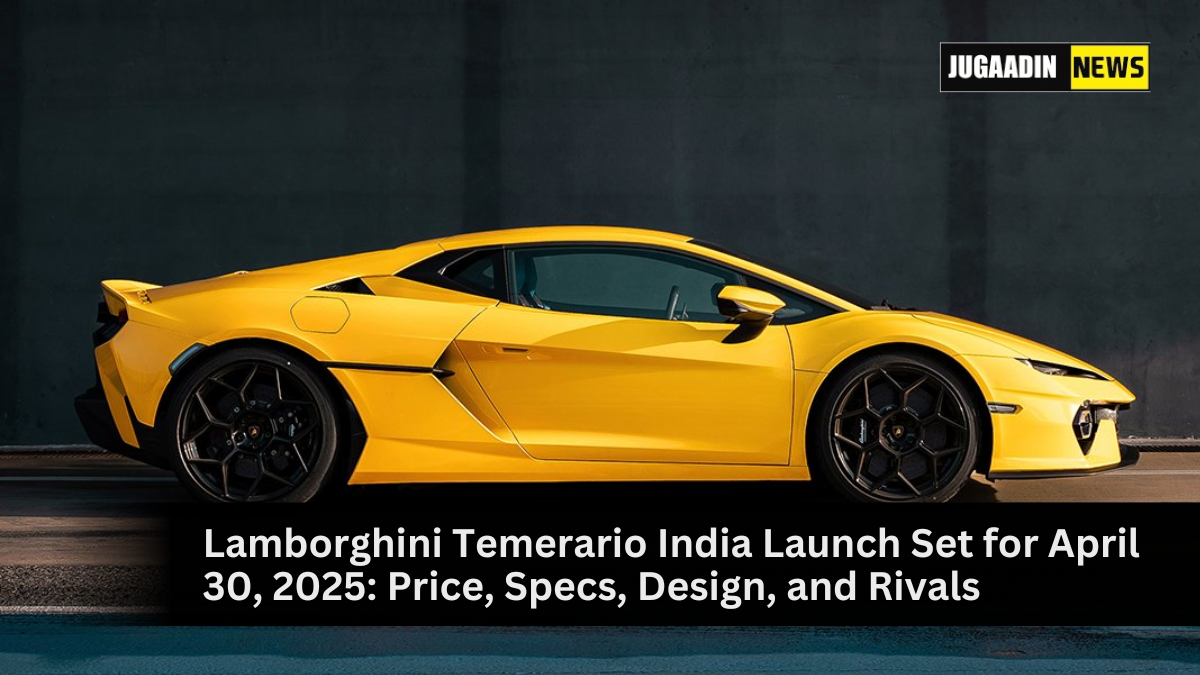 Lamborghini Temerario hybrid supercar front view with LED DRLs