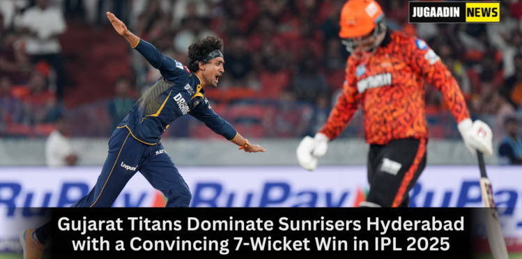Gujarat Titans defeat Sunrisers Hyderabad by 7 wickets in IPL 2025 with standout performances from Shubman Gill and Mohammed Siraj.