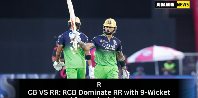 Royal Challengers Bengaluru celebrate after defeating Rajasthan Royals by 9 wickets in IPL 2025