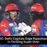 Mitchell Starc celebrates after Delhi Capitals win Super Over vs Rajasthan Royals in IPL 2025