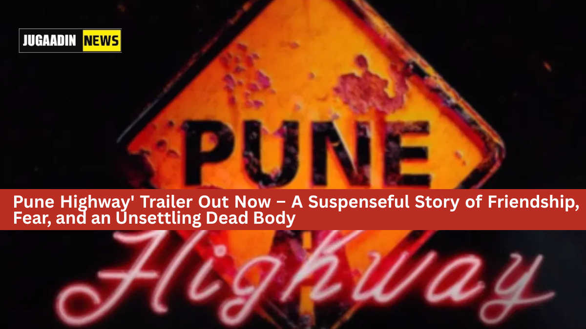 Amit Sadh, Jim Sarbh, and cast in a tense moment from the Pune Highway trailer – a psychological thriller releasing on May 16, 2025.