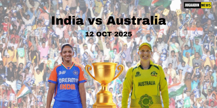 India vs Australia wome's captain with ICC Womens World Cup Trophy