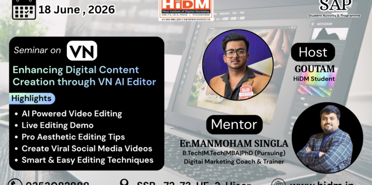Seminar on VN- Enhancing Digital Content Creation Through VN AI Editor