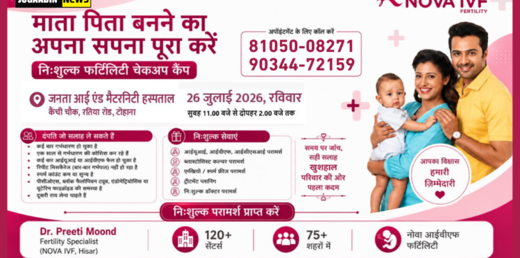 Nova IVF Fertility Free Medical Camp Tohana