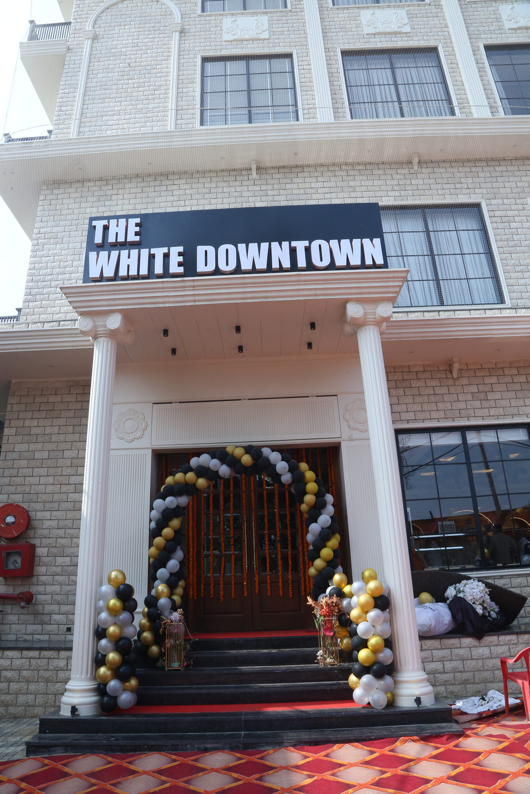 The white down Town Adampur Entrance 