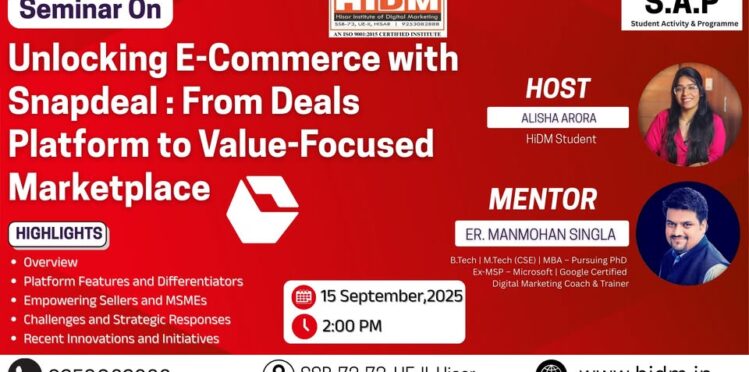 seminar on e-commerce with snapdeal