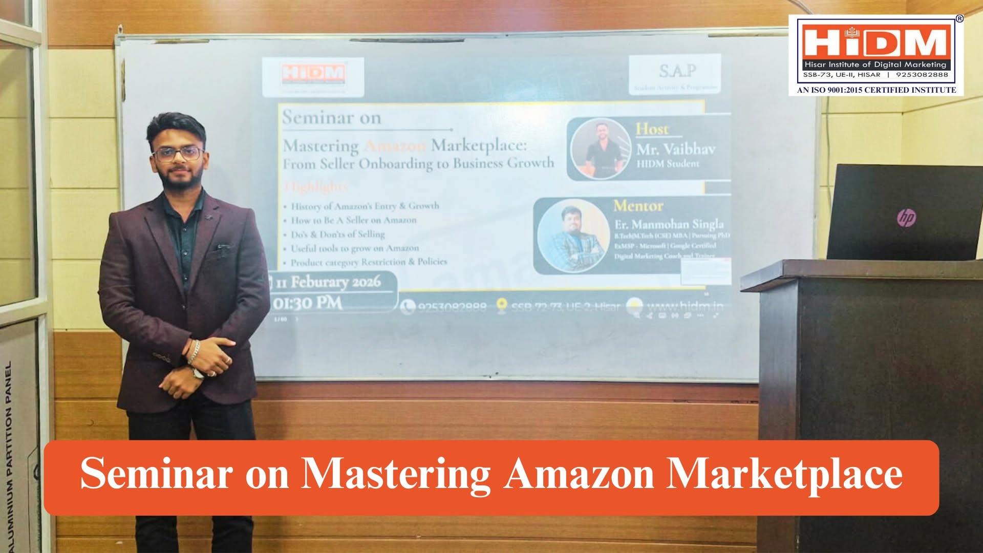 seminar on mastering amazon marketplace