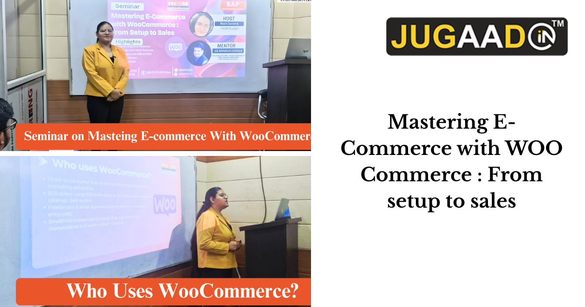 seminar on Mastering E-Commerce with WOO Commerce : From setup to sales
