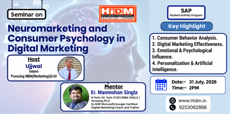 seminar on Neuromarketing and Consumer Psychology in Digital Marketing