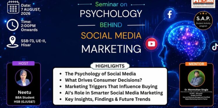 seminar on psychology behind social media marketing