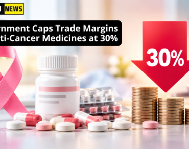 Cancer medicines, pills and pink awareness ribbon highlighting efforts to make cancer treatment more affordable.