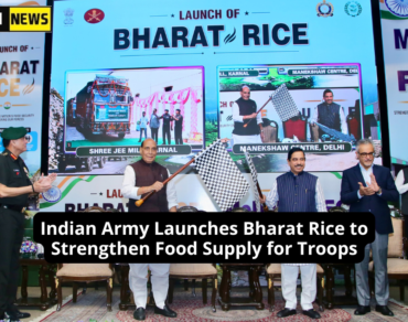 Indian Army launches Bharat Rice initiative to improve food supply for troops.