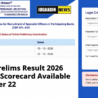 IBPS SO XVI Preliminary Exam Result 2026 scorecard login page with important dates