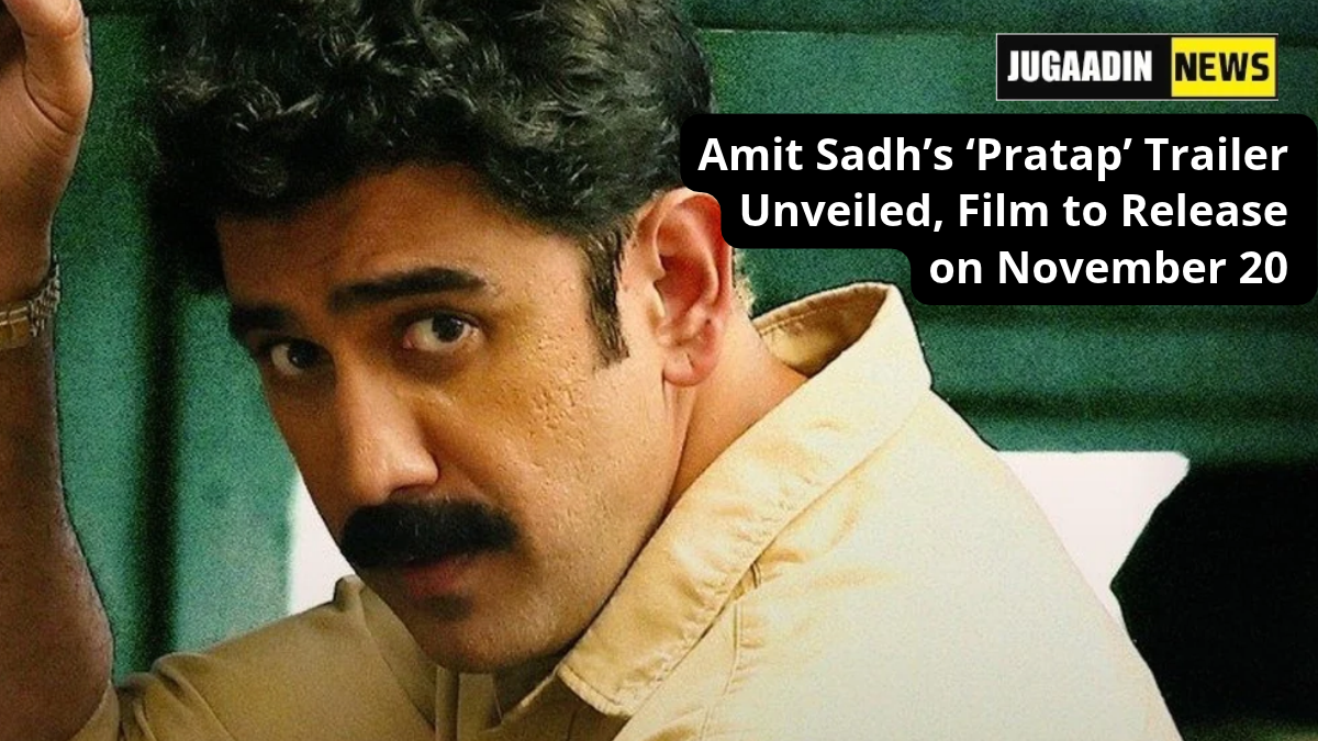 Amit Sadh in the film ‘Pratap’ featured image announcing the trailer release and November 20, 2026 theatrical release.