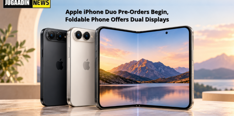 Apple iPhone Duo foldable smartphone with dual displays featured in Jugaadin News