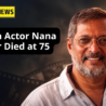 Veteran actor Nana Patekar featured in a cinematic film-themed background