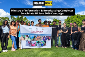 Ministry of Information & Broadcasting completes Swachhata Hi Seva 2026 campaign with community cleanliness activities in India.