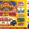 Dandiya Night Hisar 2026 event poster at Maharaja Aggarsain Bhawan, Hisar, featuring anchor Kunika Sharma, dance competitions, 100+ gifts, event dates from 16 to 18 October 2026, Grover Cars sponsorship and event partners.